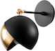 HomeMarkt Berceste Modern Lamp Wall with Socket E27 Black 20x25x20cm