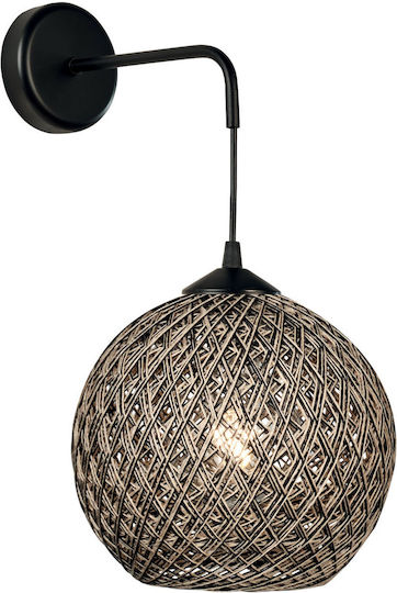 ArkoLight Modern Leuchte Wand mit Fassung E27 Schwarz 20x20cm