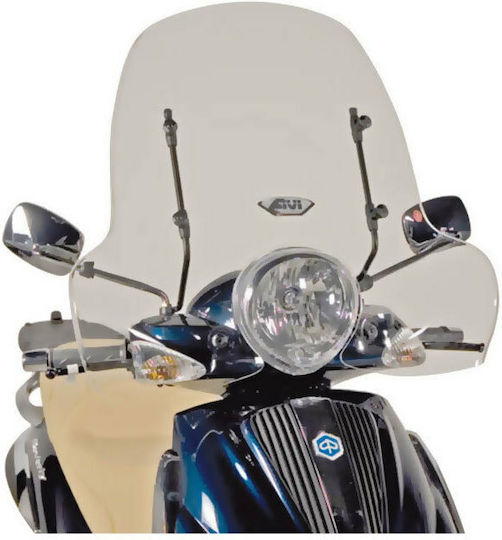 Givi Прозрачна козирка Мотоциклет за Piaggio Бевърли 125 / Бевърли 500 / Бевърли 250 / Бевърли 300 / Бевърли 400 2008-2010 103A