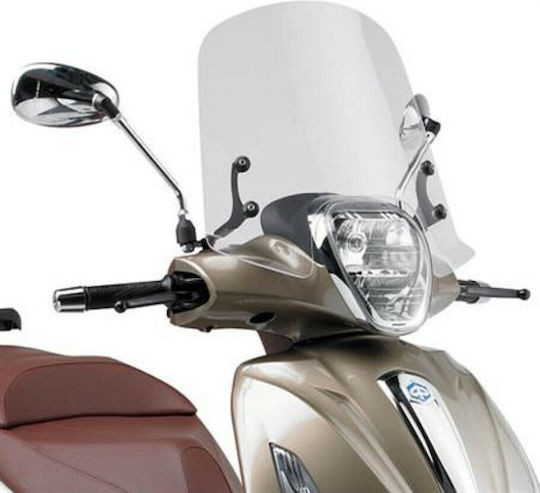Givi Motorcycle Windshield & Windscreen Transparent Visor for Piaggio Beverly 125 ie / 300ie 2010-2018 / Beverly 350 Sport Touring 2012-2018 357A
