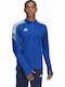 Adidas Condivo 21 Men's Long Sleeve Sweater with Zipper Blue