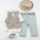 Bambolino Boys Baptism Suit with Vest Ronnie 6p...