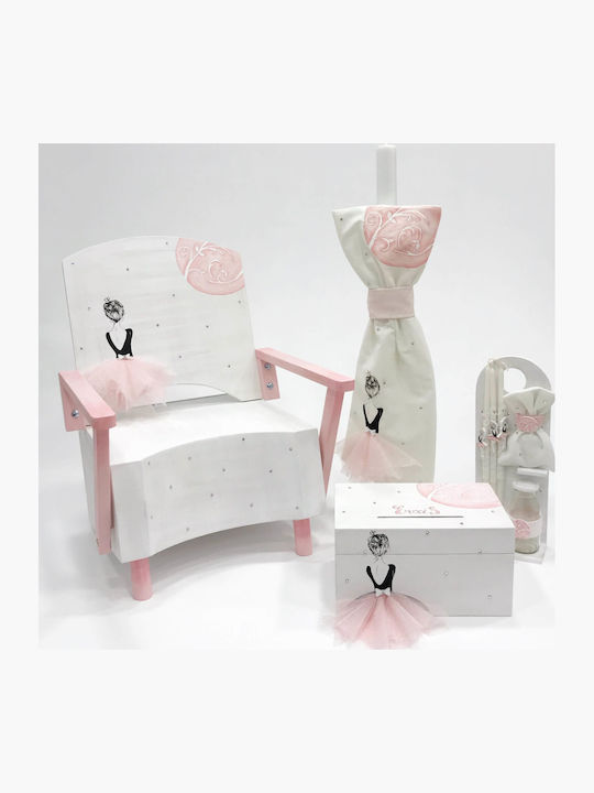 Elena Manakou Baptism Set with Ballerina Theme