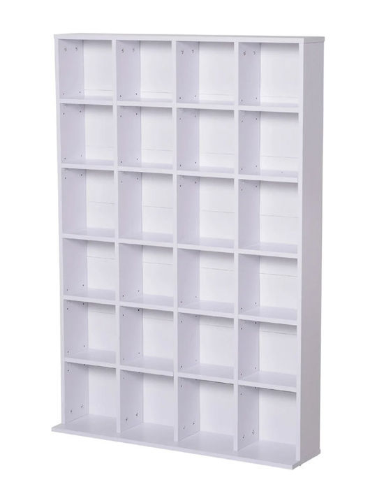 Bookcase White 89x20x130.5cm