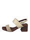 Leather Sandals Beige