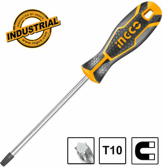 Ingco Magnetic Screwdriver Torx Size T10x100mm