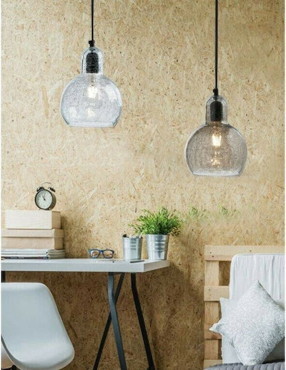 ArkoLight Κρεμαστό Φωτιστικό Διάφανο με Ντουί E27 20x21εκ.