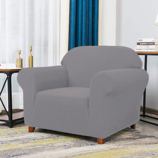 Ehome Elastic Armchair Cover Grey Lavender 75x120cm