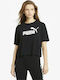Puma Essentials Damen Sport T-Shirt Schwarz