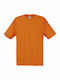 Fruit of the Loom Original T Men's Short Sleeve Promotional T-Shirt Orange