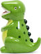 Legami Milano Dino Children's Money Box Ceramic Green 18.5x18.5x20.5cm