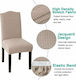 Ehome Jacquard Elastic Cover for Chair Beige With Back 40εκ. 1pcs EH-0133
