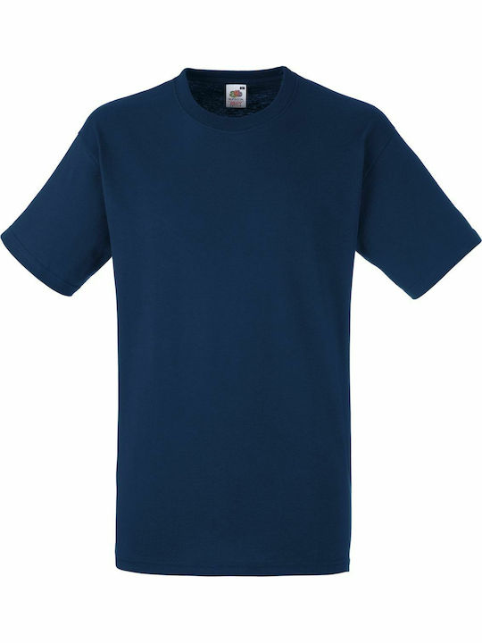 Fruit of the Loom Heavy T Men's Short Sleeve Promotional T-Shirt Navy Blue