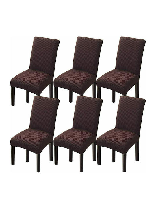 Ehome Husă Elastică Scaun Cafea 6 buc 6buc EH-0073