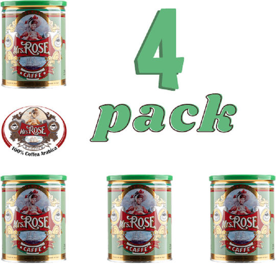 Mrs Rose Καφές Espresso Arabica σε Κόκκους 4x250gr