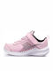 Downshifter Downshifter 11 Kids Sports Shoes Running with Hoop & Loop Closure Pink Foam / Metallic Silver / Black / White