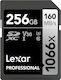 Lexar Professional 1066x SDXC 256GB Class 10 U3 V30 UHS-I