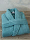 Nima Asana Collar Bathrobe Petrol 450gr/m² 27431