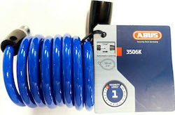 Abus 3506K/120 Bicycle Cable Lock with Key Blue