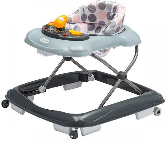 Ecotoys Baby Walker with Music for 6+ Months Gray