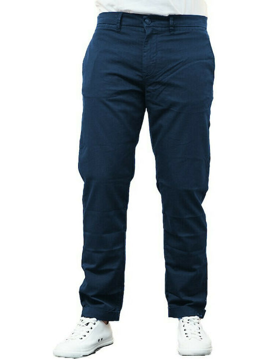 Selected Ανδρικό Παντελόνι Chino Ελαστικό σε Slim Εφαρμογή Navy Μπλε