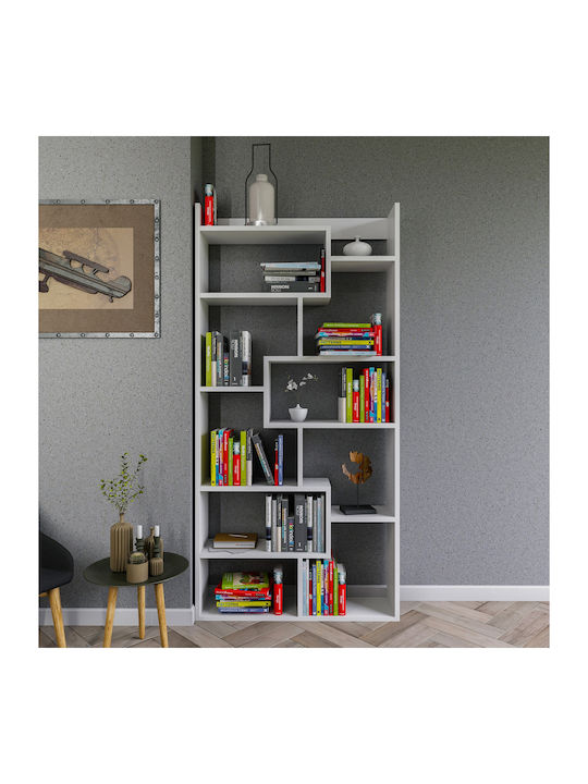 Bookcase A-g Kuttap White 90x22x182cm