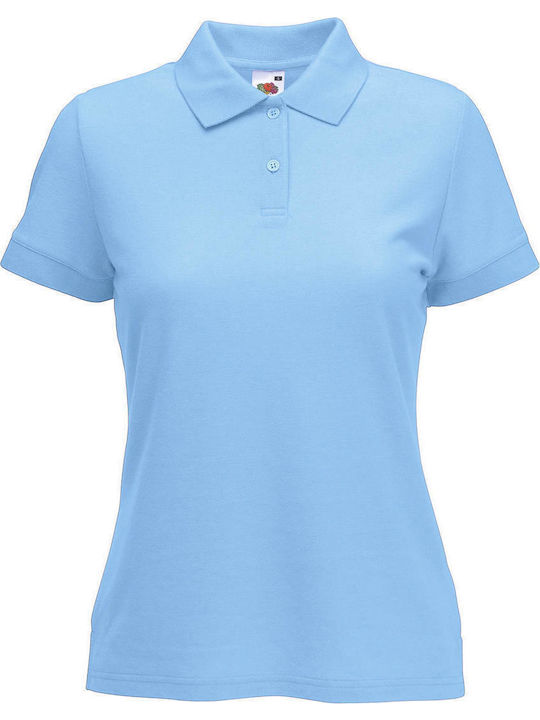 Fruit of the Loom 65/35 Women's Short Sleeve Promotional T-Shirt Sky Blue