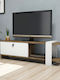 TV Stand Henriette Walnut - White M120xD25xH36.8cm
