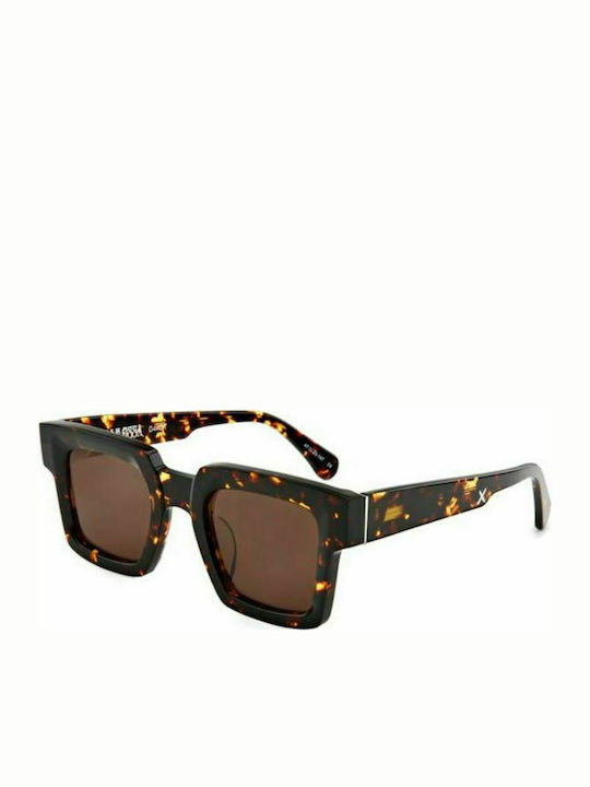 Oscar & Frank Alle Ossa Sunglasses with Brown Tartaruga Plastic Frame