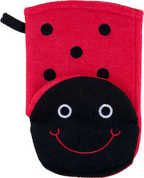 Standelli Baby Bath Glove Ladybird Red 1pcs