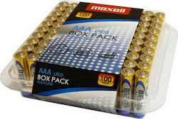 Maxell 100 Pack Alkaline Batteries AAA 1.5V 31029