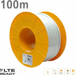 Televes 2141 Coaxial T 100plus Cable Coaxial Unterminated 100m (12-25-0007) 1pcs