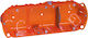 Legrand Batibox Flush Electrical Box Branching for Drywall Wall 3 Positions in Orange Color