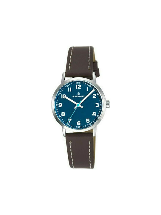 Radiant Watch Battery with Brown Leather Strap RA448603