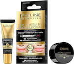 Eveline Set Lip Balsam Therapy Professional s Tratamentul de mărire a volumului de zahăr Peeling Hyaluronic Filler 12ml 7ml