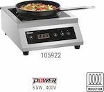 Bartscher Tabletop Inductive Commercial Electric Burner with 1 Hearths 5kW 40x53.5x18.3cm