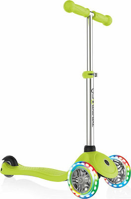 Globber Kids Scooter Foldable Primo Lights 3-Wheel for 3+ Years Green