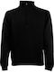 Fruit of the Loom Premium Zip Neck Men's Long Sleeve Promotional Blouse Black