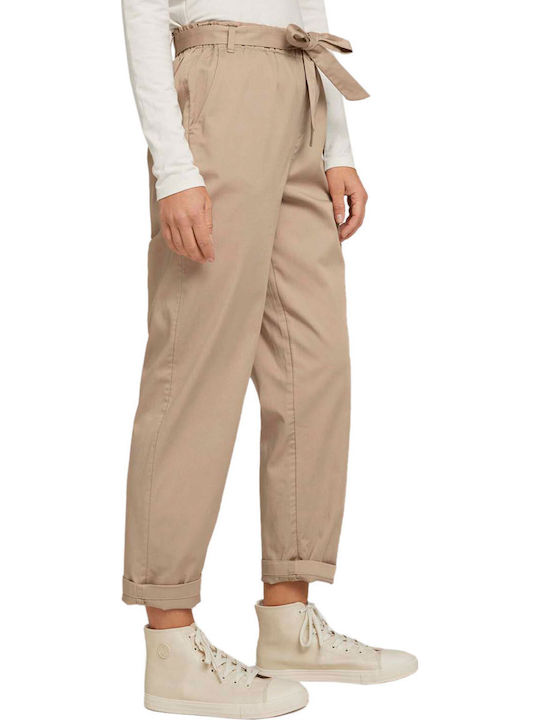 Tom Tailor Women's High-waisted Fabric Trousers...