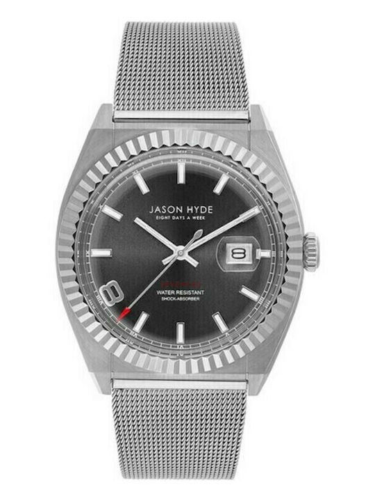 Jason Hyde Herrenuhr 40mm Batterie mit Silber M...