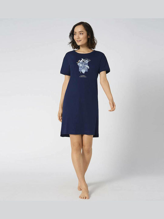 Triumph Γυναικείο Νυχτικό Navy Μπλε