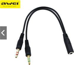 Awei AUX-002 3.5mm 2x male σε 3.5mm female