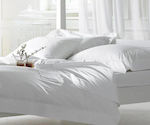 Palatex Hotel Sheet White Single 160x260cm Cotton & Polyester 1pcs