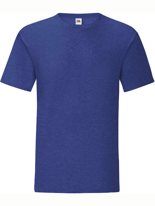 Fruit of the Loom Iconic 150 T Men's Short Sleeve Promotional T-Shirt Heather Royal