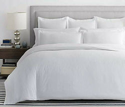 Hotel Sheet White Semi-Double 190x295cm Cotton 1pcs