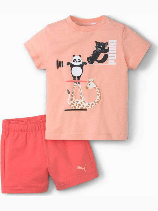 PUMA Kinder-Set mit Shorts Sommer 2Stück Rosa