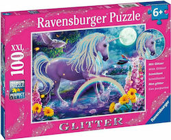 Kids Puzzle Μονόκερος Glitter for 6++ Years 100pcs Ravensburger