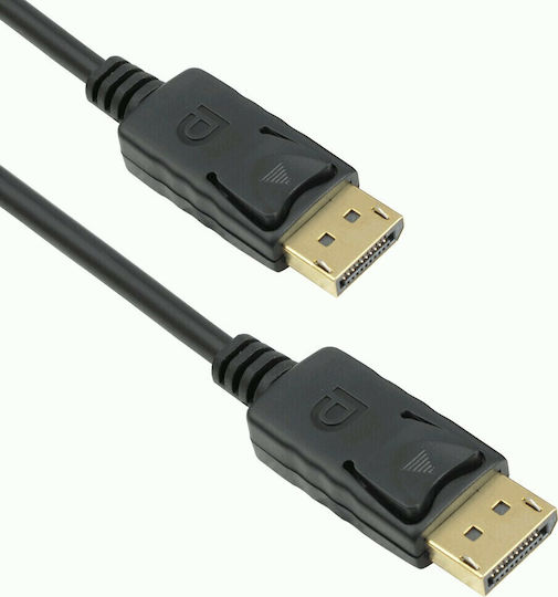 Cable DisplayPort male - DisplayPort male 3m Μαύρο (18271)
