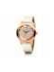 Folli Follie Watch with White Leather Strap