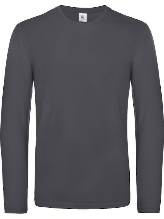 B&C Exact 190 LS Dark Men's Short Sleeve Promotional T-Shirt Dark Grey